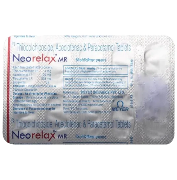 neorelax mr tablet 10's
